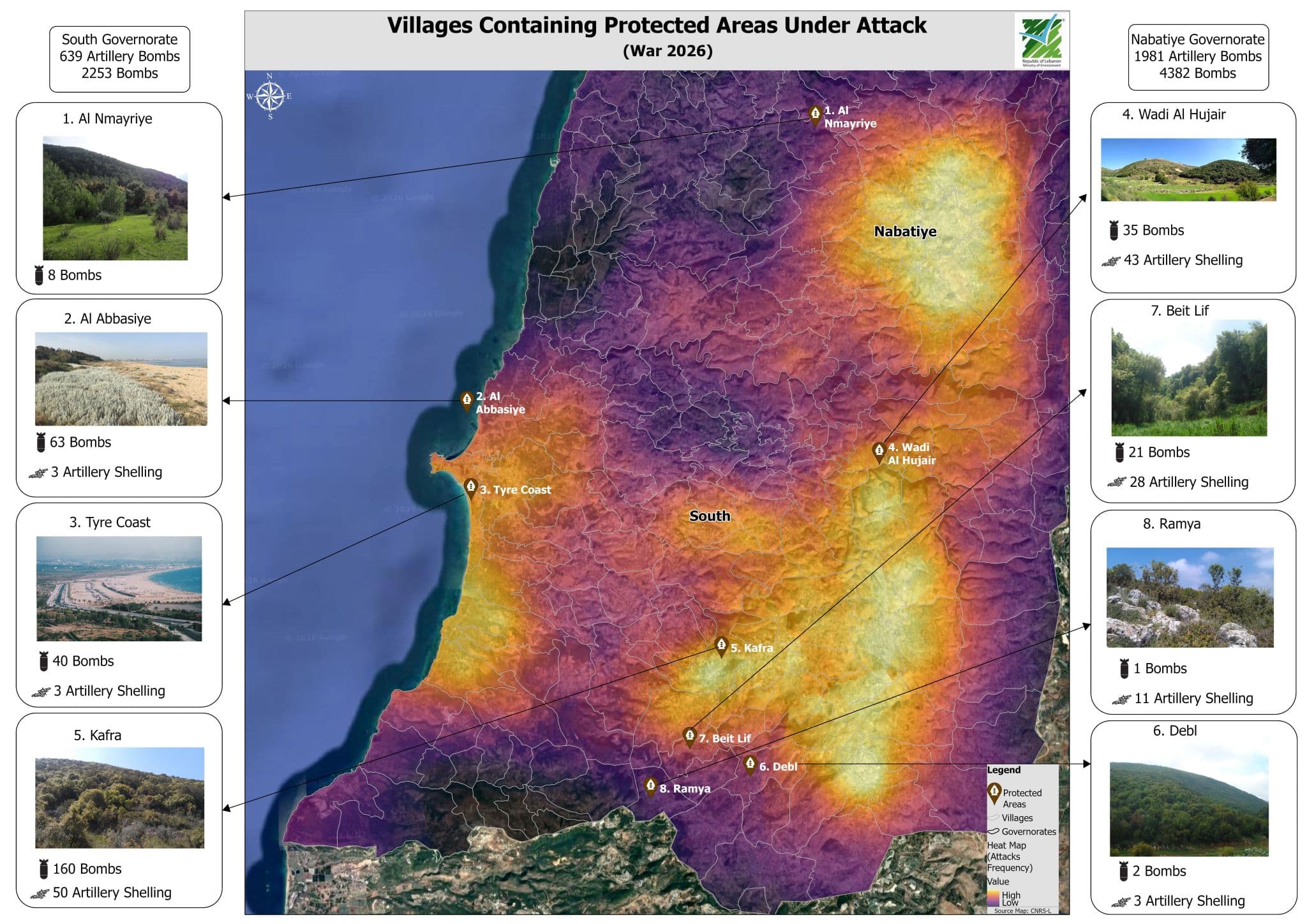 Mapping iOF's Ecocide