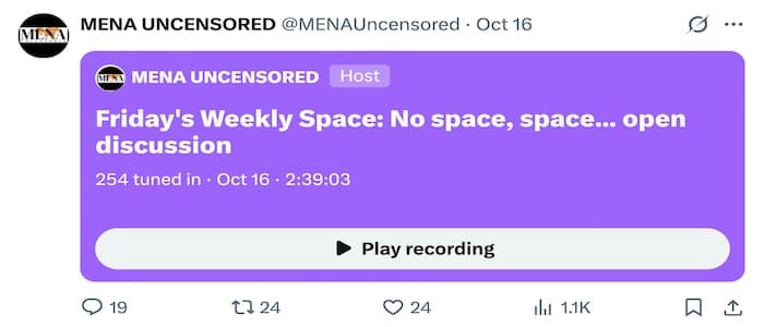 Friday's Weekly Space: 16 October 2026