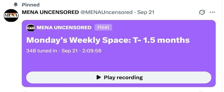 Monday's Weekly Space: 21 Sept. 2026