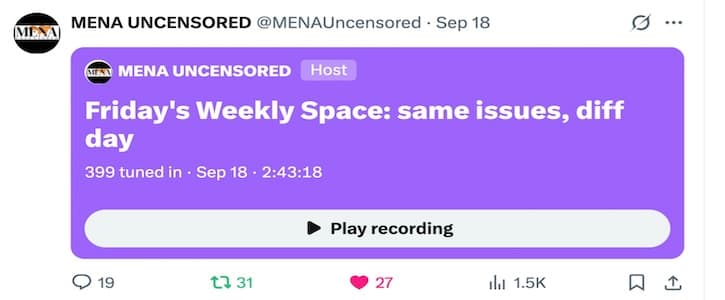 Friday's Weekly Show: 18 Sept. 2026